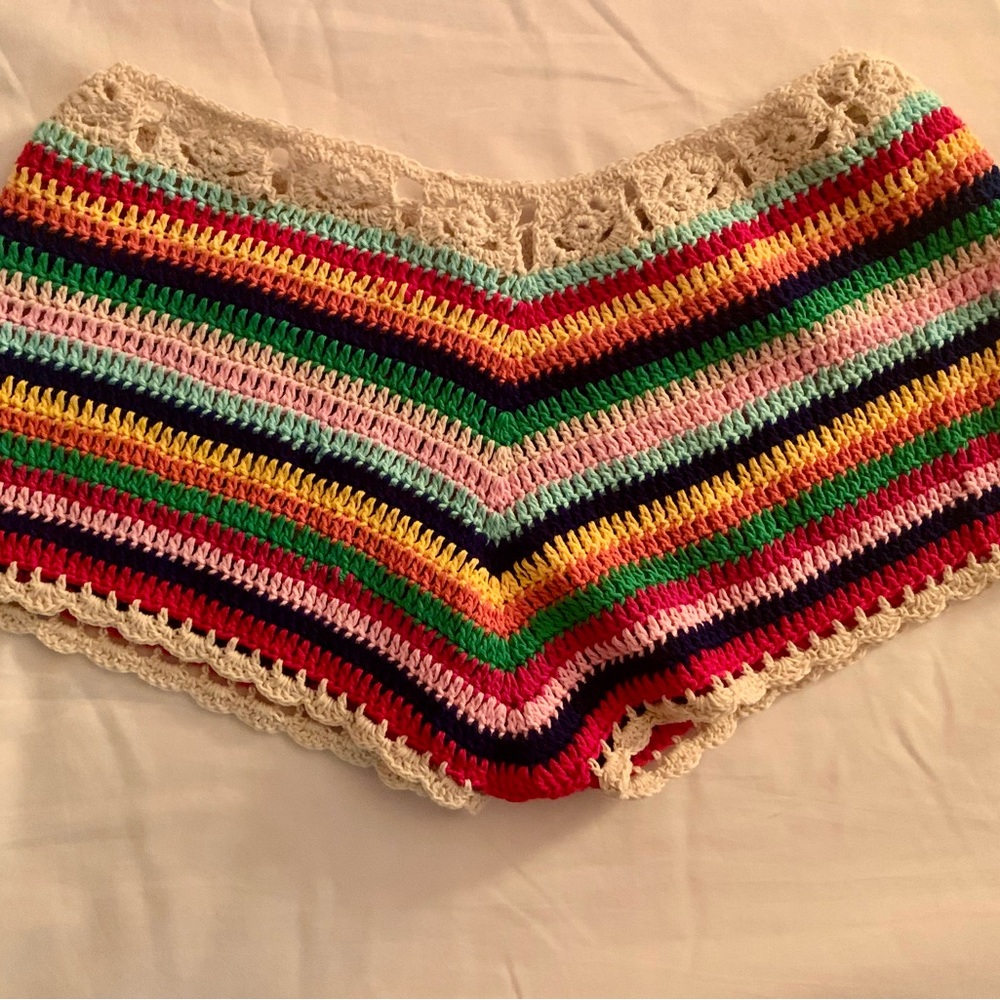 Colorful Crochet Shorts
